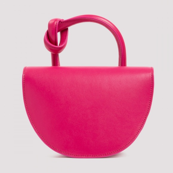 Yuzefi Delores Knot Top Handle Bag in Fuchsia - Picture 6 of 16
